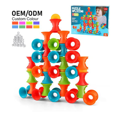 BUILD & STACK SPLICING PUZZLE PLAY SET